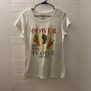 Wound up Power to the people Juneteenth shirt Size: XXL (B)